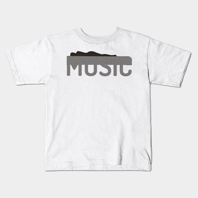 Music bed Kids T-Shirt by Musicartnlife